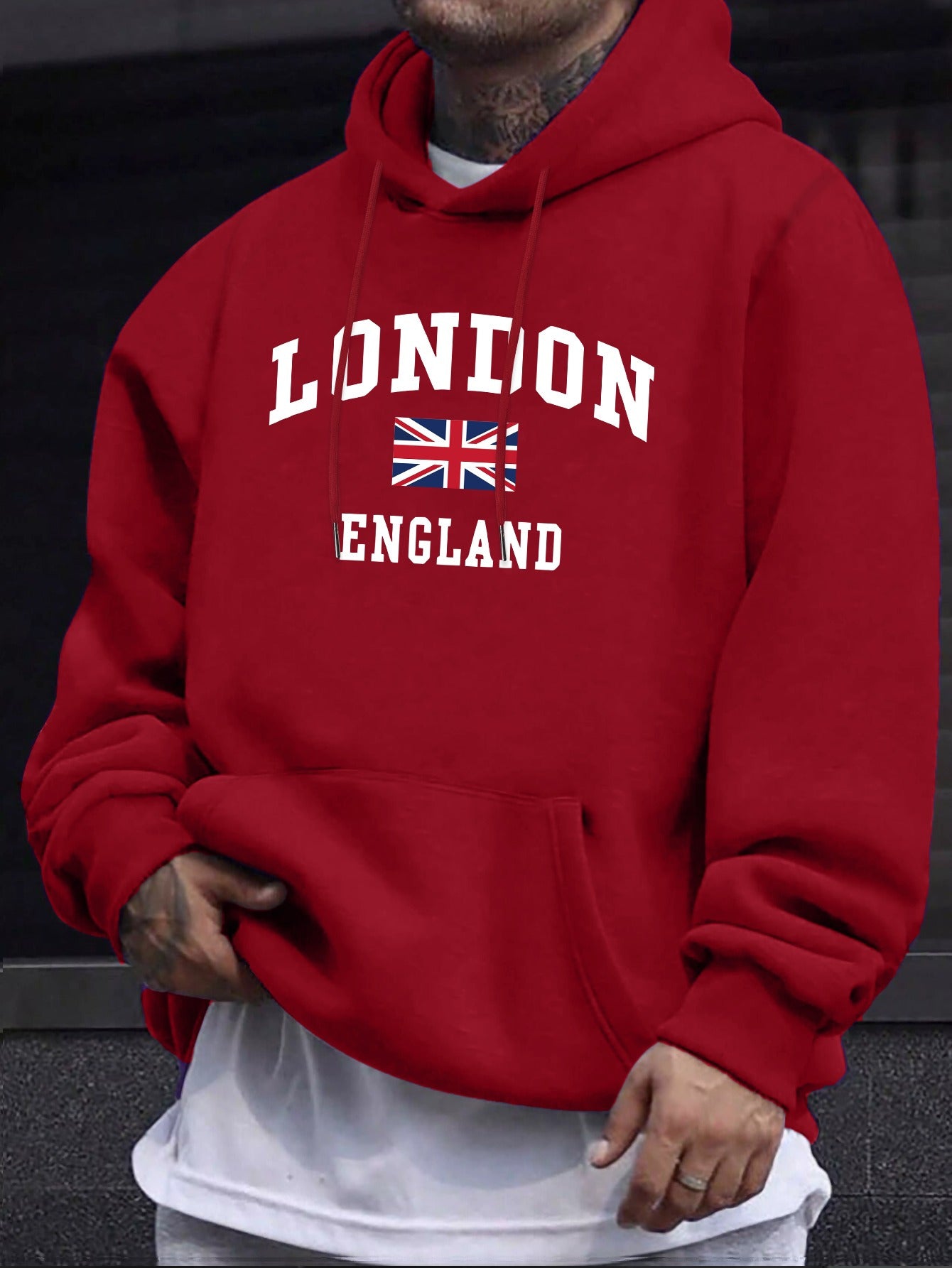 ENGLAND  Flag  Hooded Sweatshirt