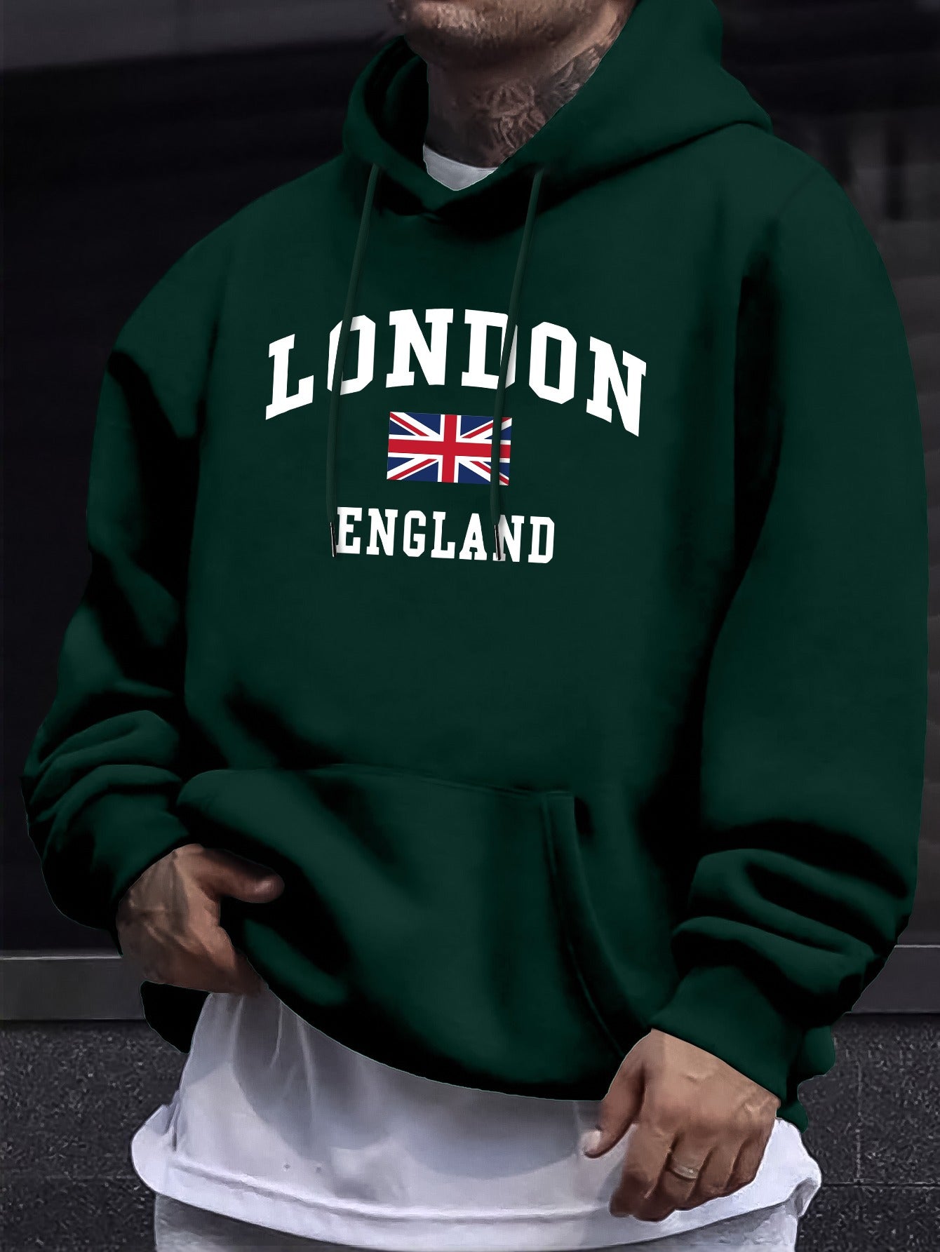 ENGLAND  Flag  Hooded Sweatshirt