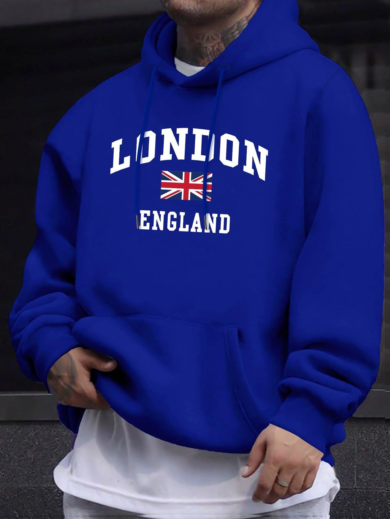 ENGLAND  Flag  Hooded Sweatshirt