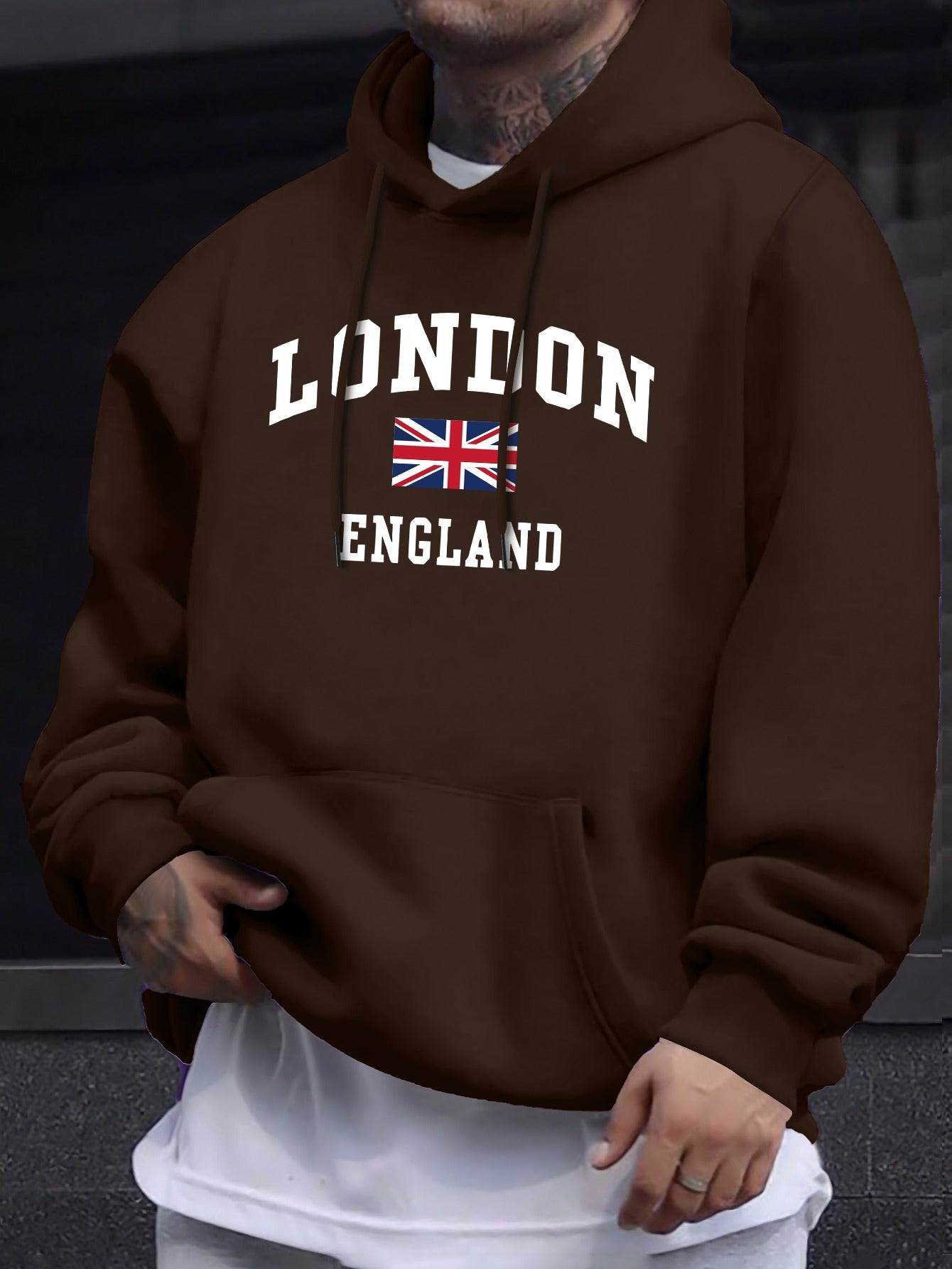 ENGLAND  Flag  Hooded Sweatshirt