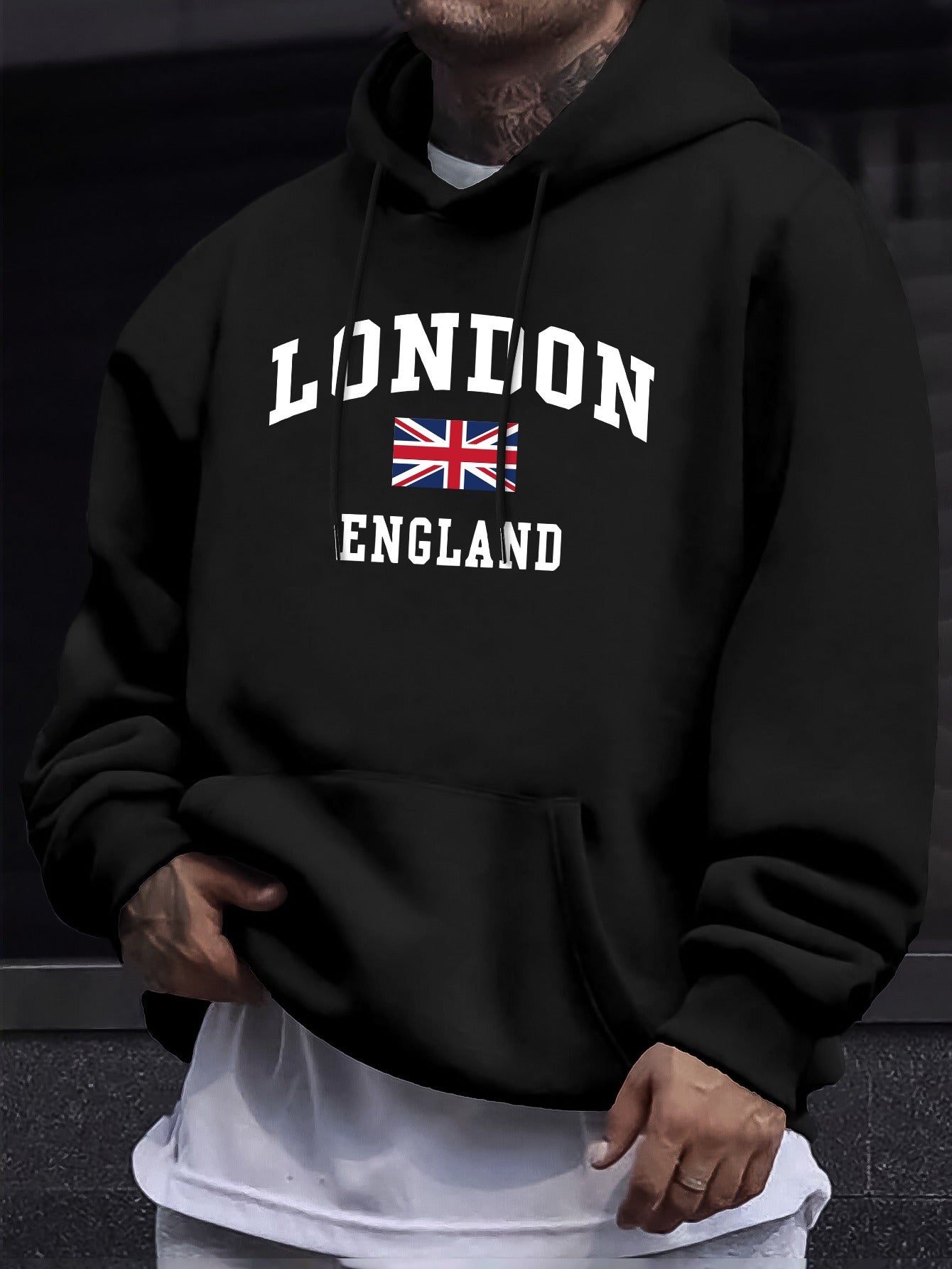 ENGLAND  Flag  Hooded Sweatshirt