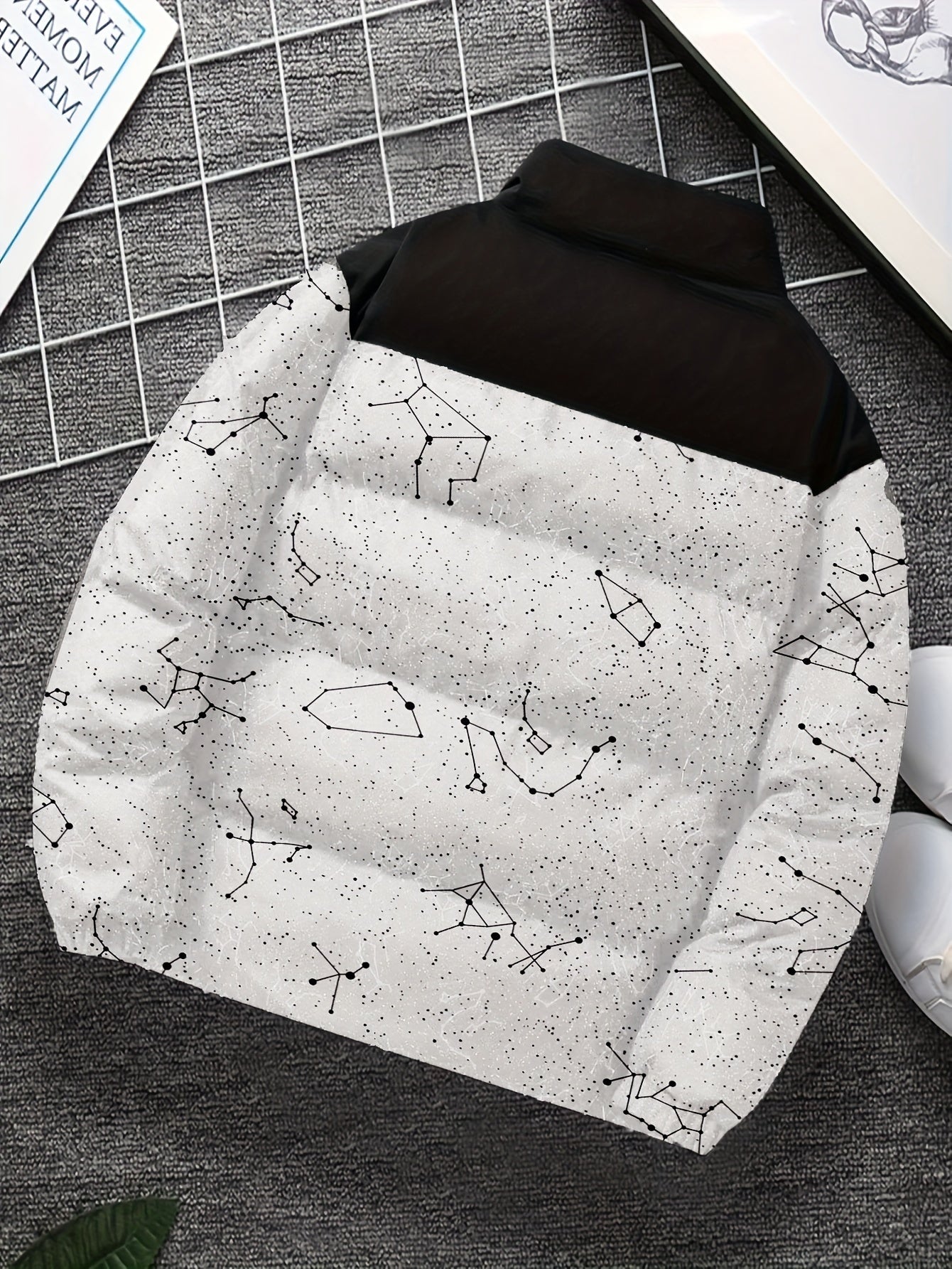 Thermal Constellation Pattern Padded Coat