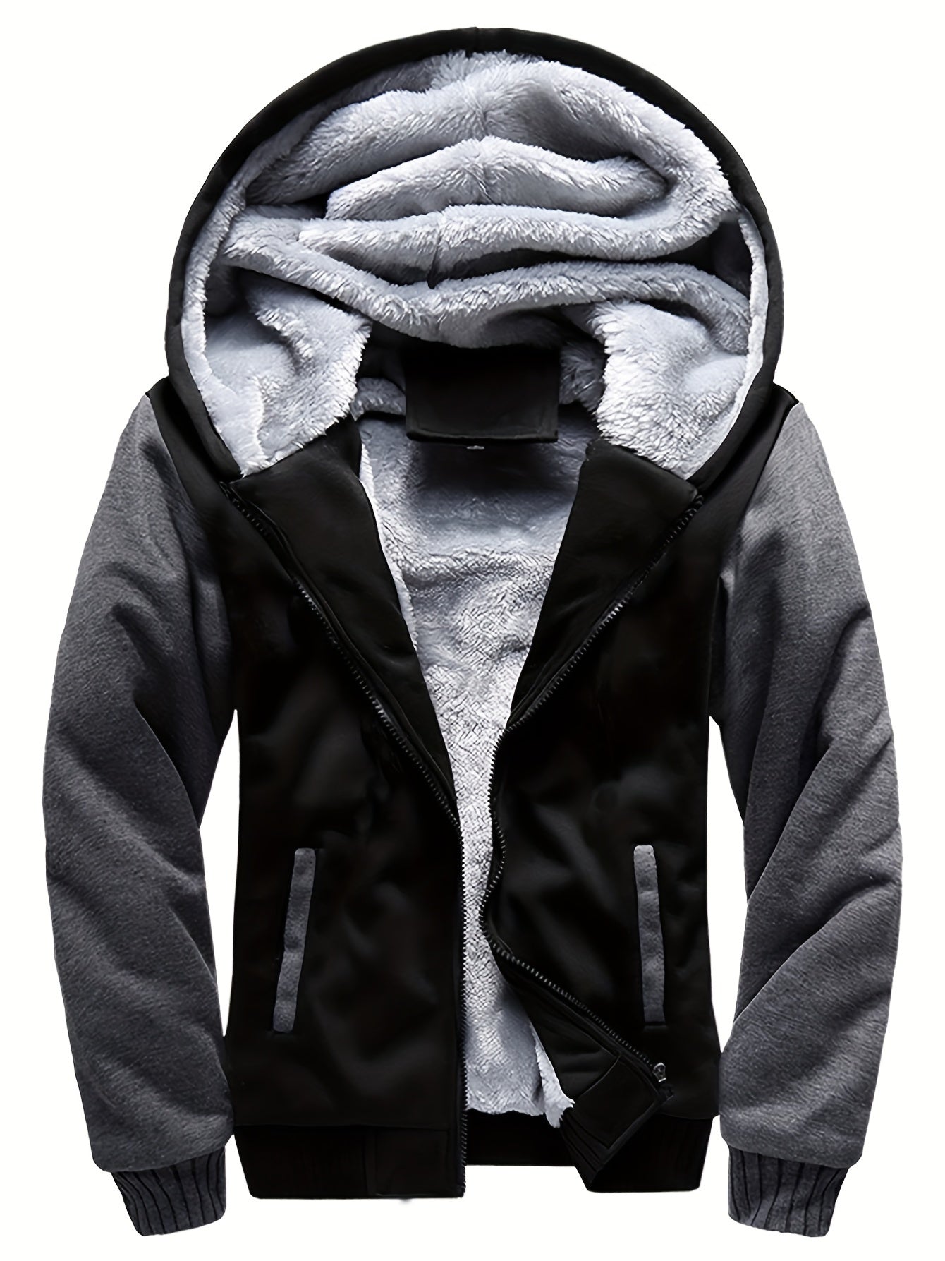 Fleece Hooded Jacket Coat