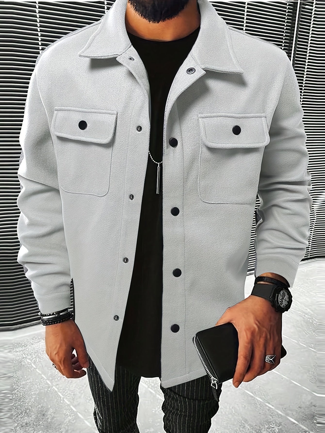 Casual Flap Pocket Jacket