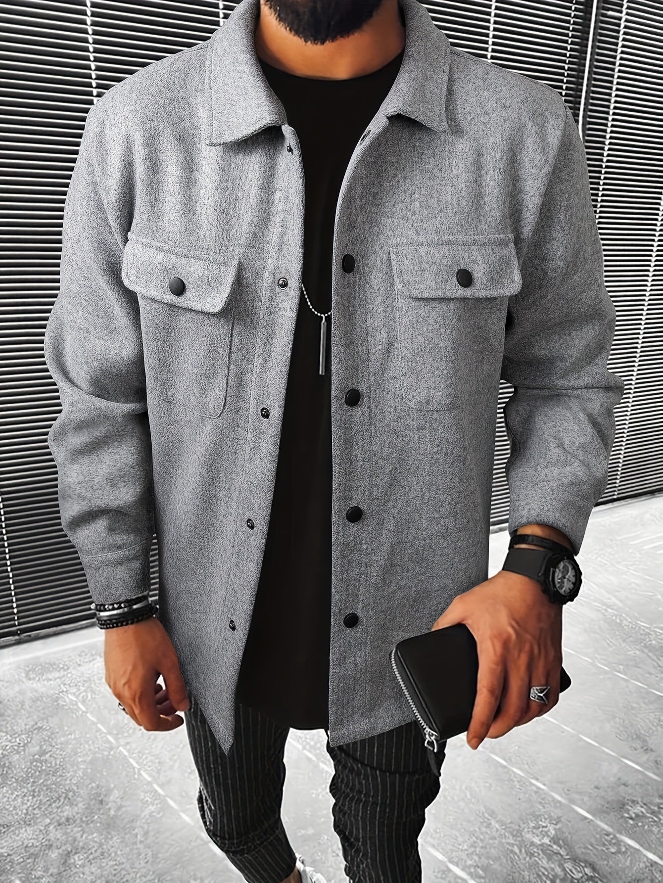 Casual Flap Pocket Jacket