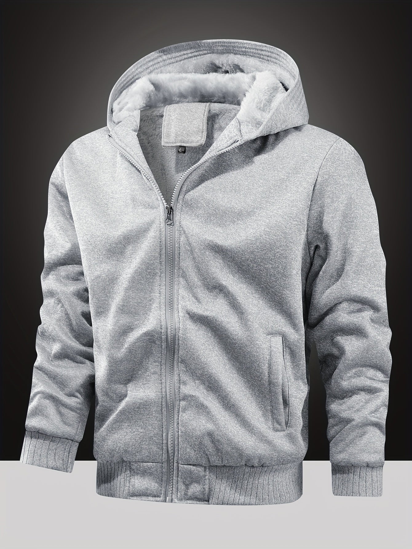 Fleece Hooded Jacket Coat