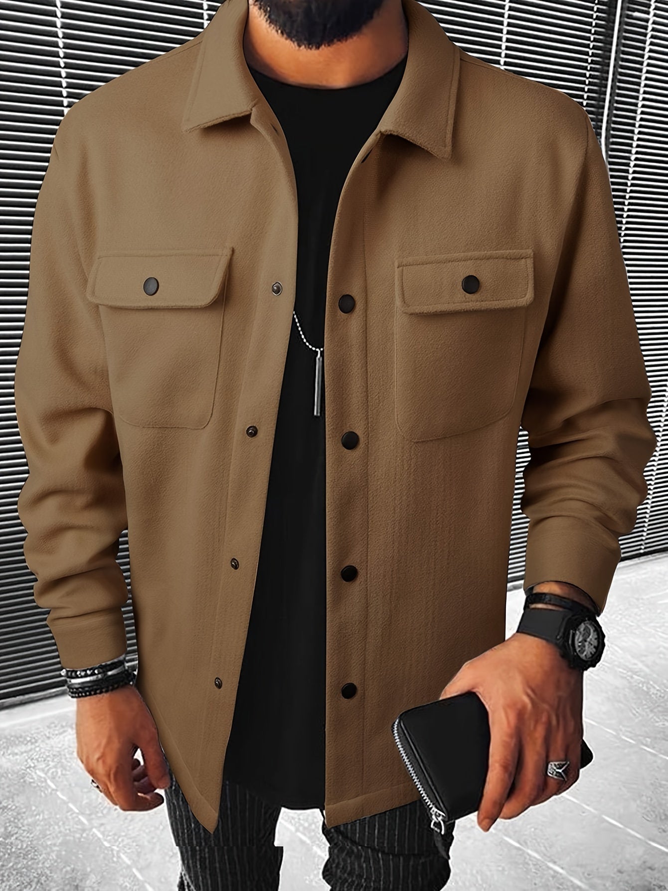 Casual Flap Pocket Jacket