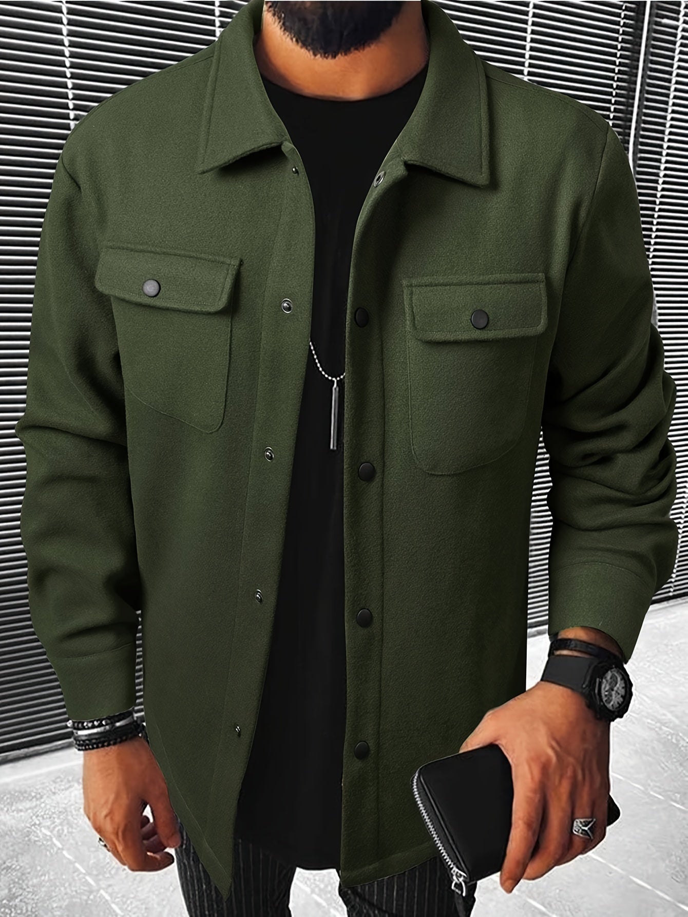 Casual Flap Pocket Jacket