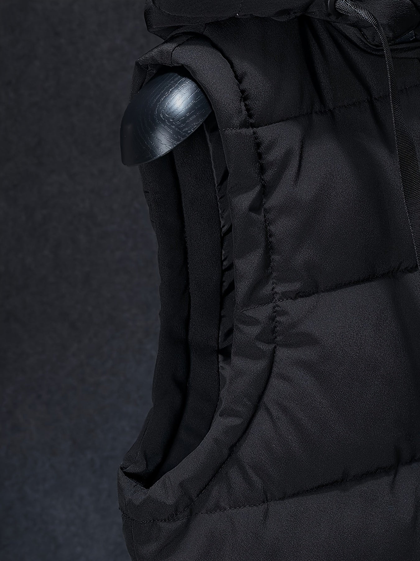 Casual Hooded Puffer Vest with Removable Hood